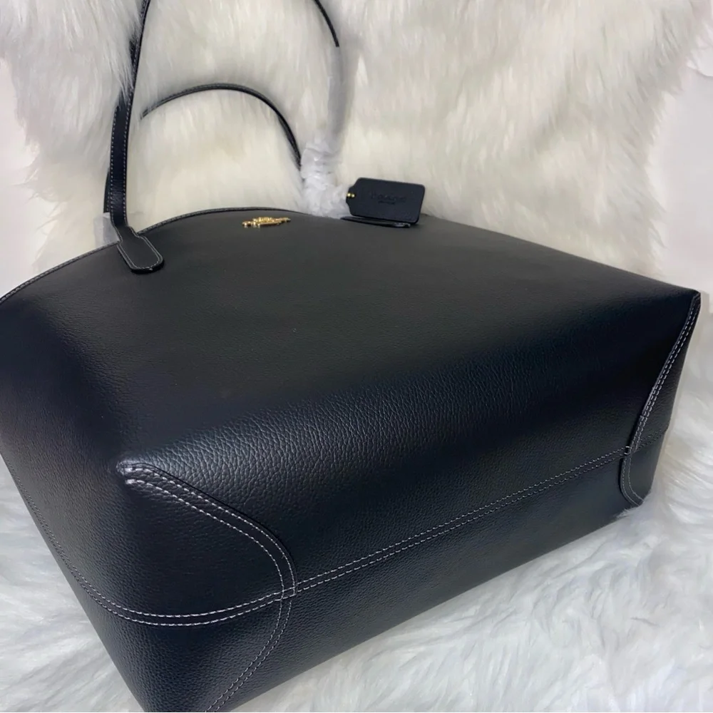 Coach 🖤 leather Tote bag New - Picture 3 of 13